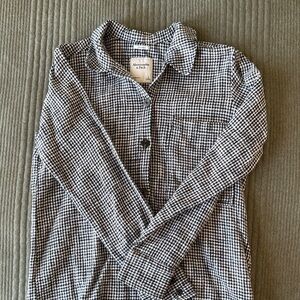 Abercrombie & Fitch Houndstooth Black and White Shirt